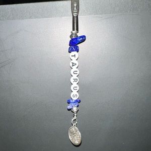 TAURUS Astrological Sign Roach Clip Smoker’s Helper with Birth Sign & Charm